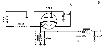 Rectificador universal con Válvula 25Z5